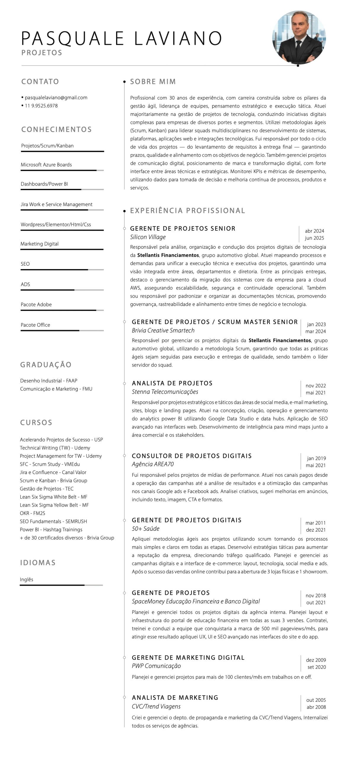 Currículo Pasquale Laviano